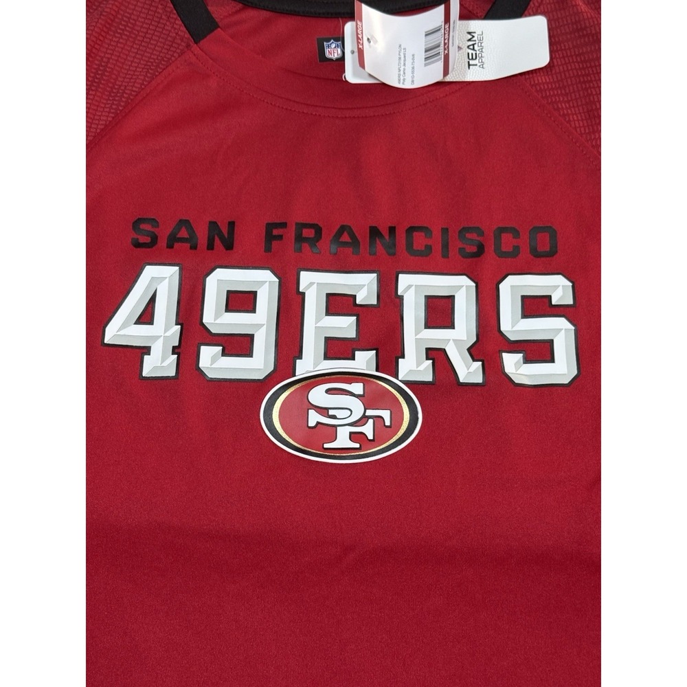 NFL Team Apparel Men's San Francisco 49ers Dri-Fit Long Sleeve Shirt, Size XL - Picture 4 of 16